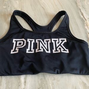 PINK sports bra with racer back